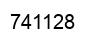 Number 741128 black image