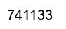 Number 741133 black image