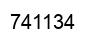 Number 741134 black image