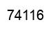 Número 74116 imagen negro