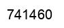 Number 741460 black image