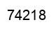 Number 74218 black image