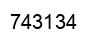 Number 743134 black image