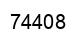 Number 74408 black image