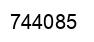 Número 744085 imagen negro