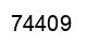 Number 74409 black image