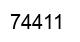 Número 74411 imagen negro