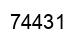 Number 74431 black image