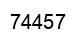 Número 74457 imagen negro