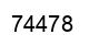 Number 74478 black image