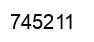 Number 745211 black image