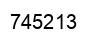 Number 745213 black image