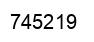 Number 745219 black image