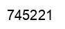 Number 745221 black image