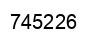 Number 745226 black image