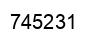 Number 745231 black image