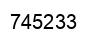 Number 745233 black image