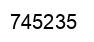 Number 745235 black image