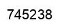 Number 745238 black image