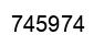 Number 745974 black image