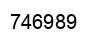 Number 746989 black image