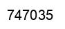 Number 747035 black image