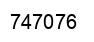 Number 747076 black image