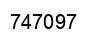 Number 747097 black image