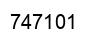 Number 747101 black image