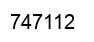 Number 747112 black image