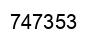Number 747353 black image