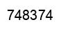 Número 748374 imagen negro