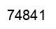 Number 74841 black image