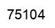 Número 75104 imagen negro