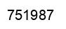 Number 751987 black image