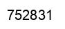 Número 752831 imagen negro