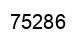 Número 75286 imagen negro