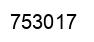 Number 753017 black image