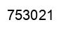 Number 753021 black image