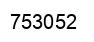 Number 753052 black image