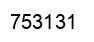 Number 753131 black image