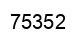 Número 75352 imagen negro