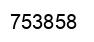 Number 753858 black image