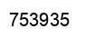 Number 753935 black image