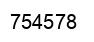 Número 754578 imagen negro