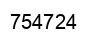 Número 754724 imagen negro