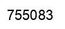 Number 755083 black image