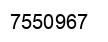 Número 7550967 imagen negro