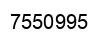 Number 7550995 black image
