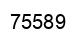 Number 75589 black image